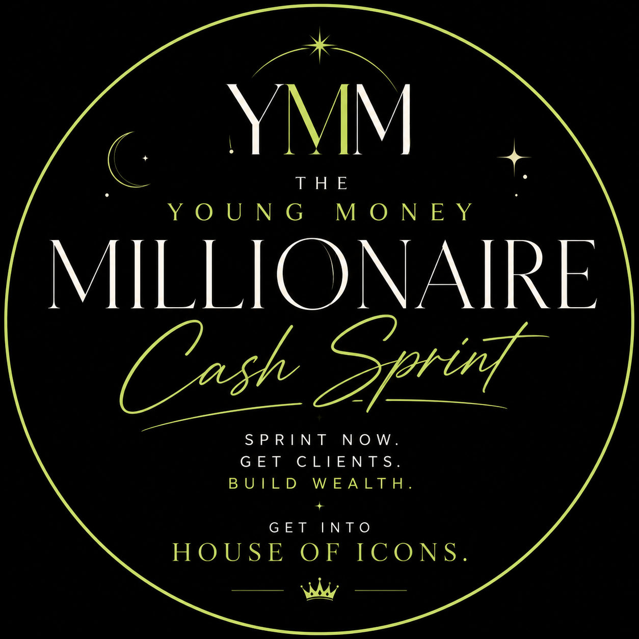 Young Money Millionaire Cash Sprint — House of Icons brand seal